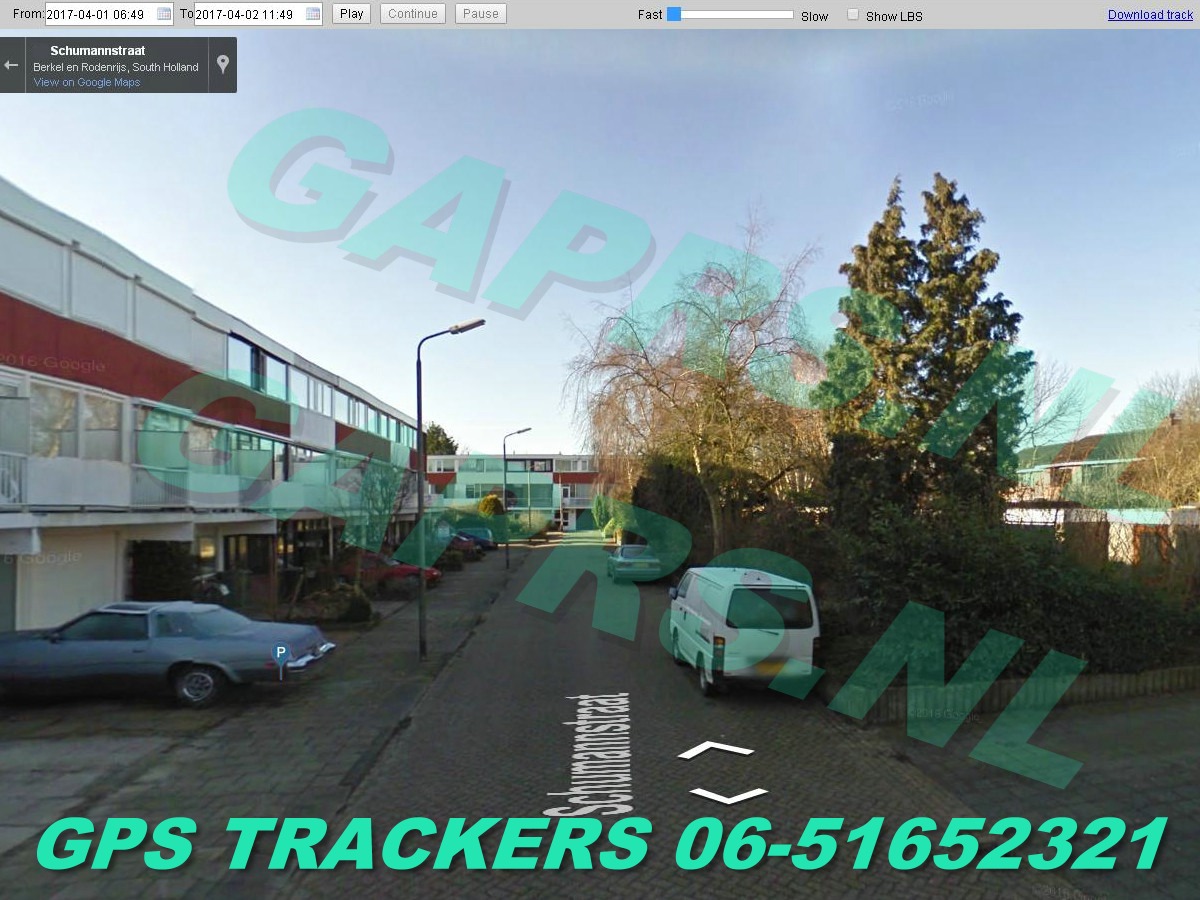 GAPRS   gebruiksklare magnetische gpstracker  Streetview